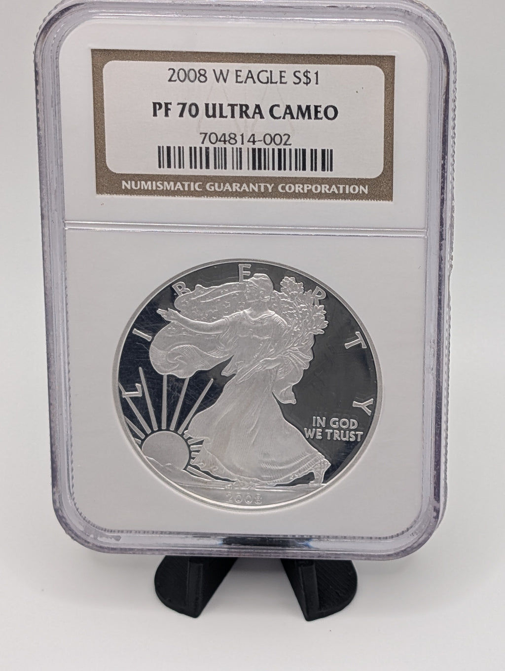 2008-W American Silver Eagle — Proof — NGC PF70
