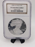 2008-W American Silver Eagle — Proof — NGC PF70