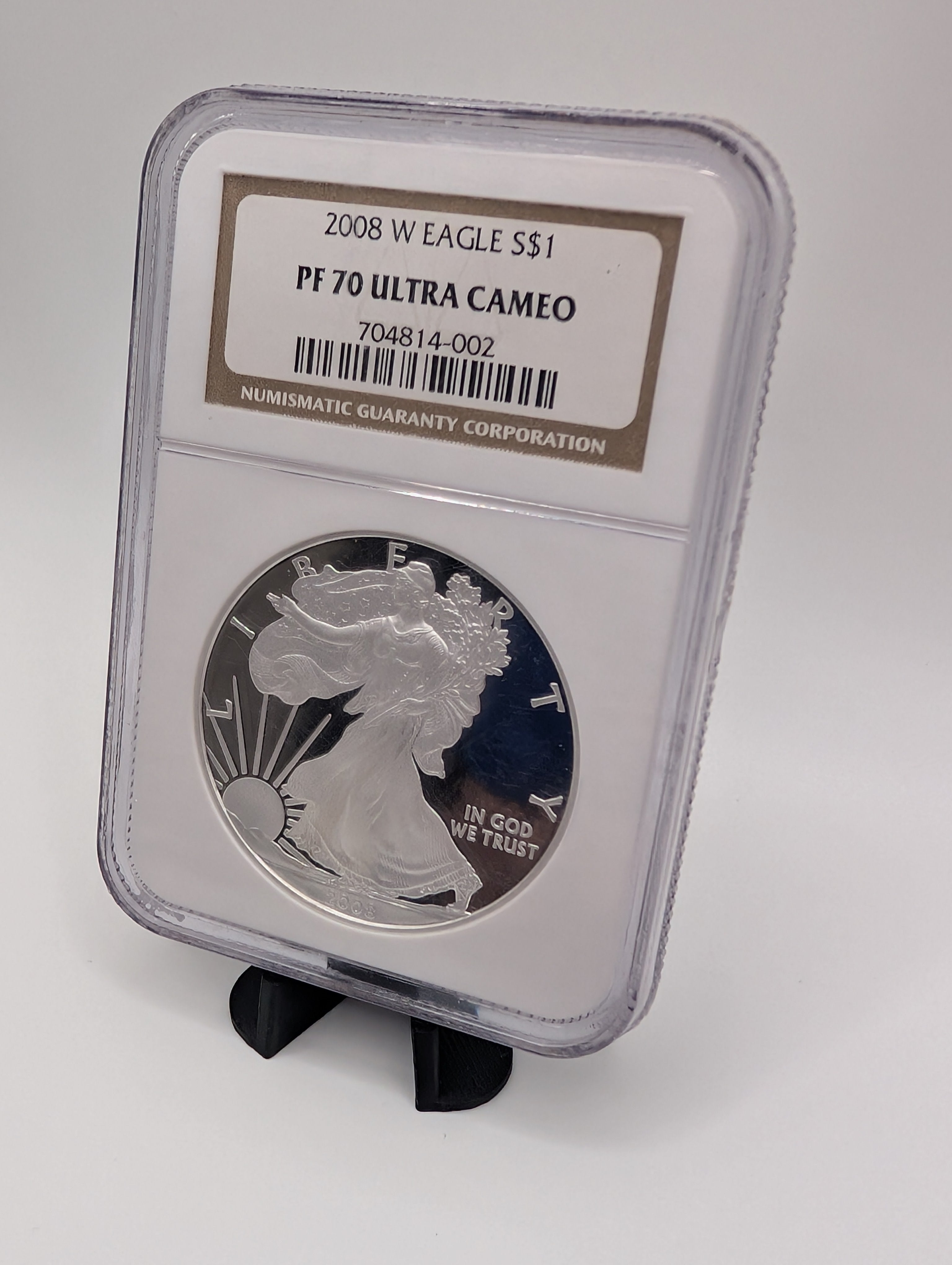 2008-W American Silver Eagle — Proof — NGC PF70