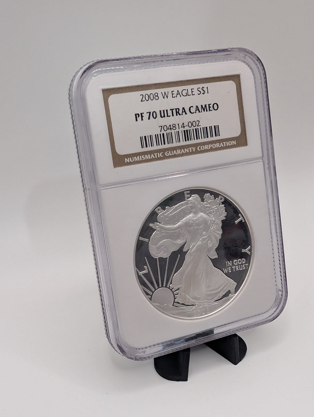 2008-W American Silver Eagle — Proof — NGC PF70