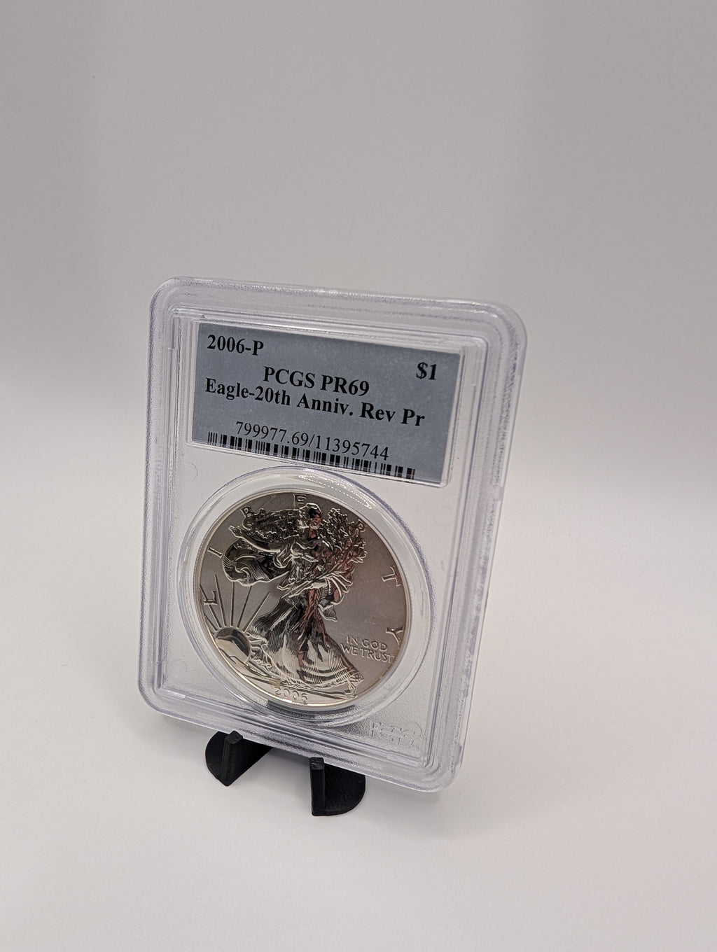 2006-P American Silver Eagle — Reverse Proof — PCGS PR69