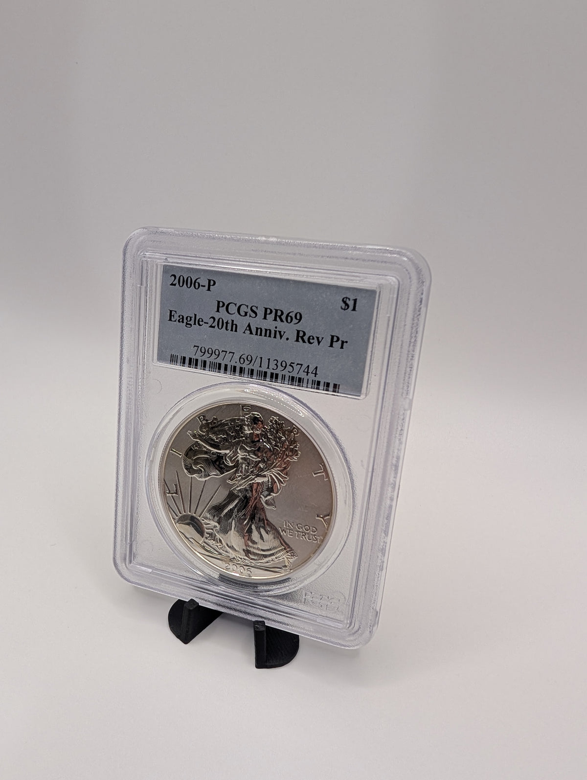 2006-P American Silver Eagle — Reverse Proof — PCGS PR69