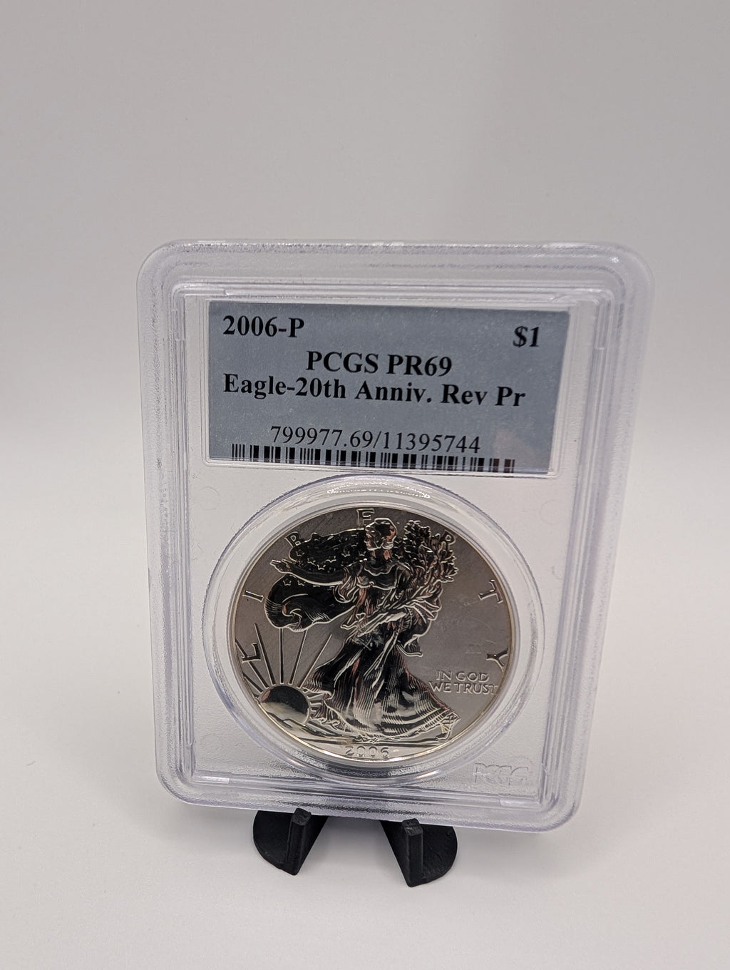 2006-P American Silver Eagle — Reverse Proof — PCGS PR69