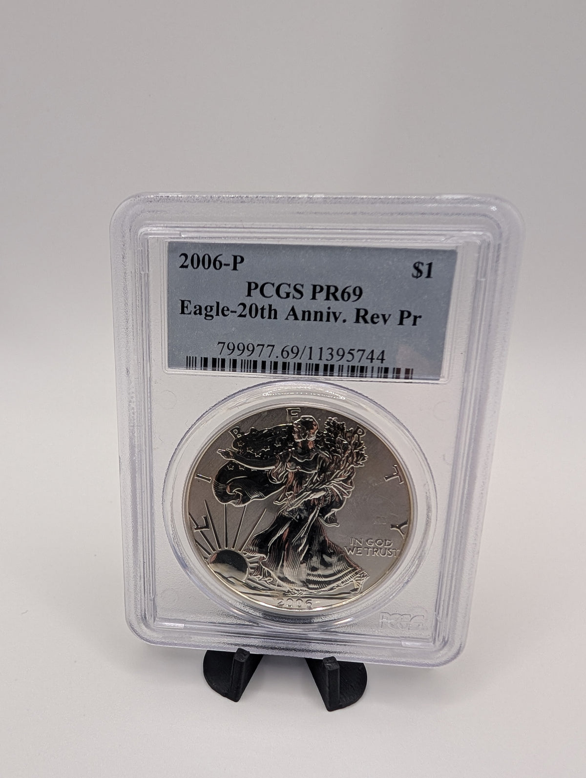 2006-P American Silver Eagle — Reverse Proof — PCGS PR69