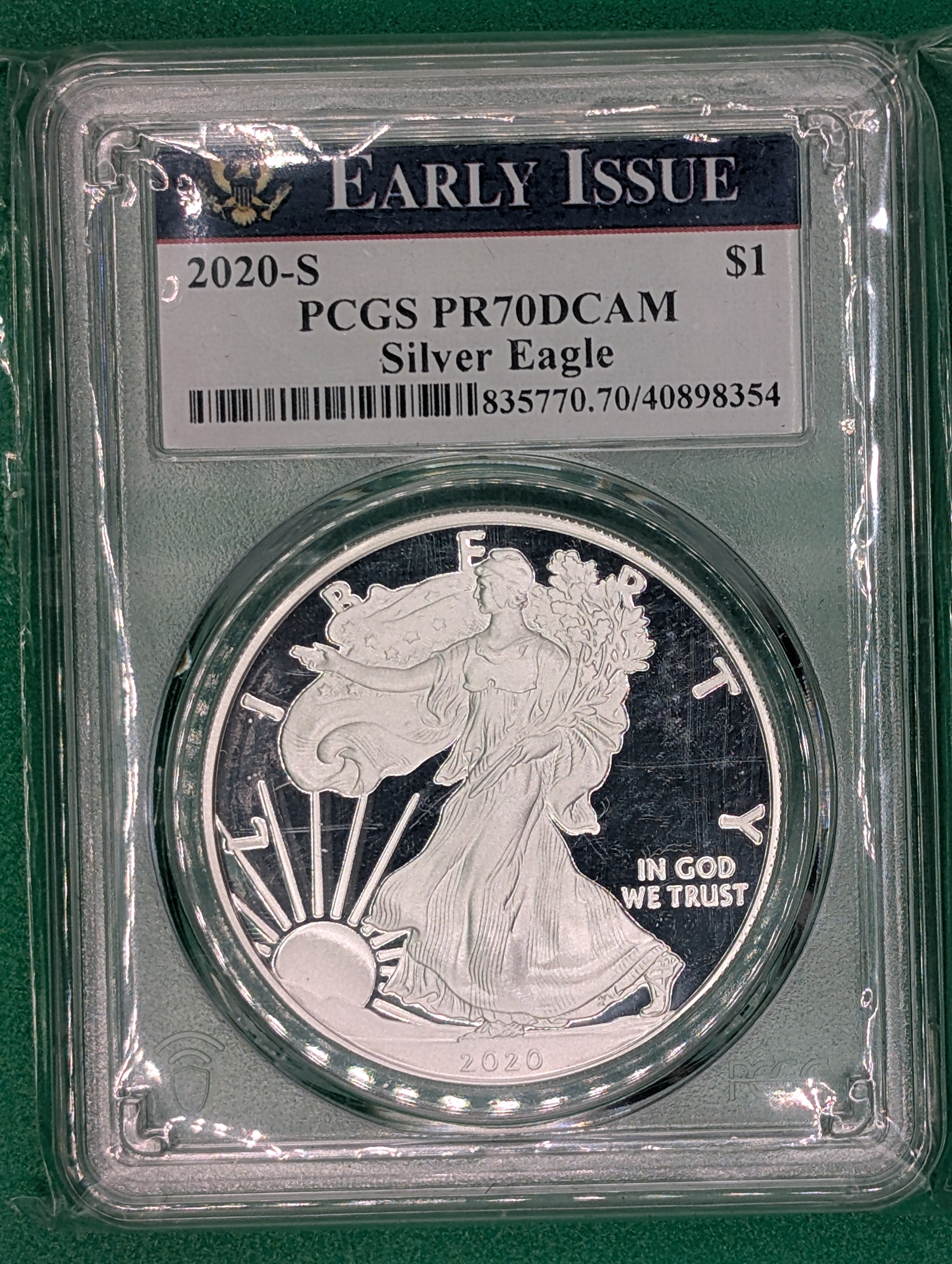 2020-S American Silver Eagle - PCGS PR70 DCAM Early Issue - Proof