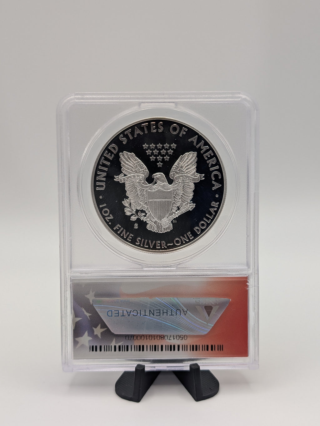 2018-S American Silver Eagle — Proof — ANACS PR70