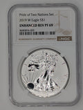 2019-W Pride of Two Nations Set — Enhanced Reverse Proof Silver Eagle (NGC PF69)