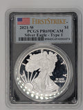 2021-W American Silver Eagle Type 1 - PCGS PR69 DCAM — Proof