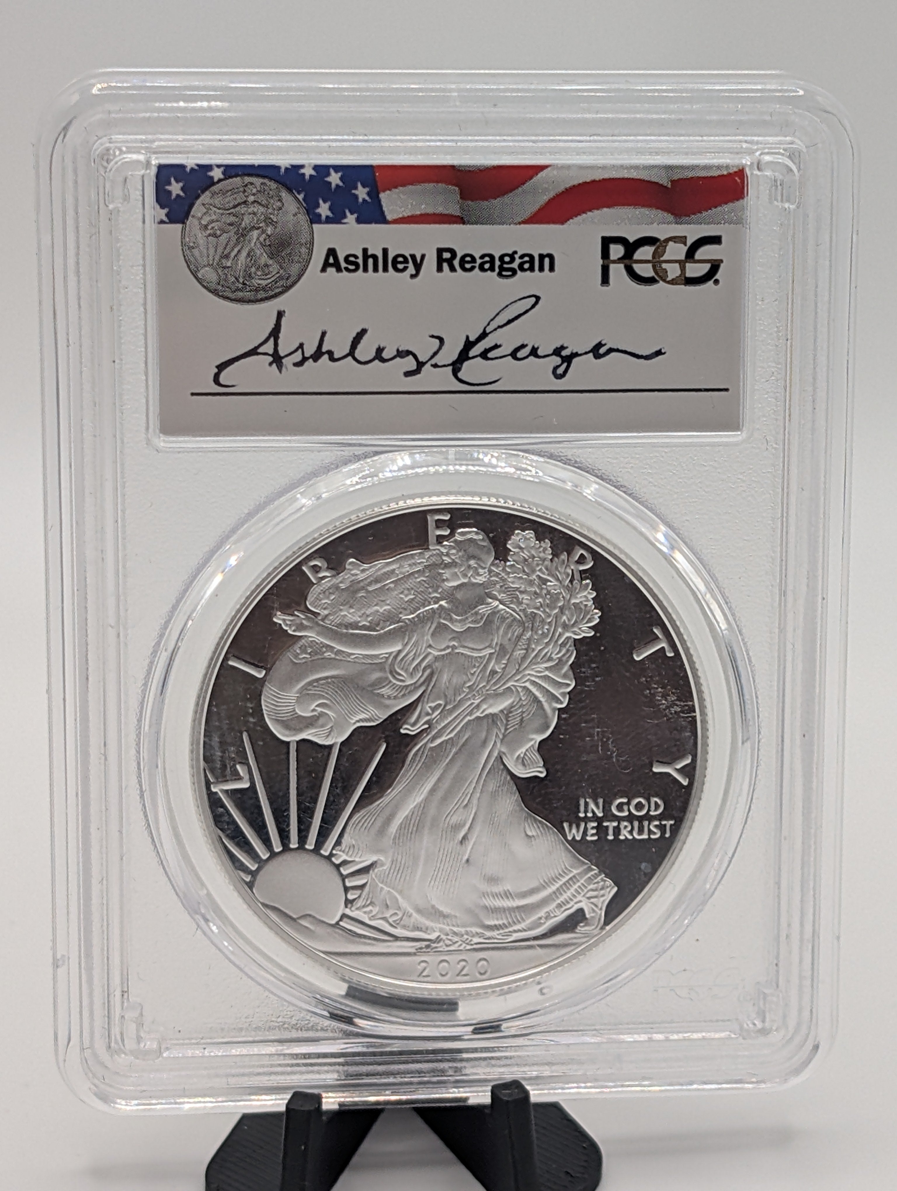2020-W American Silver Eagle - PCGS PR69 DCAM - Reagan Legacy Series - Proof