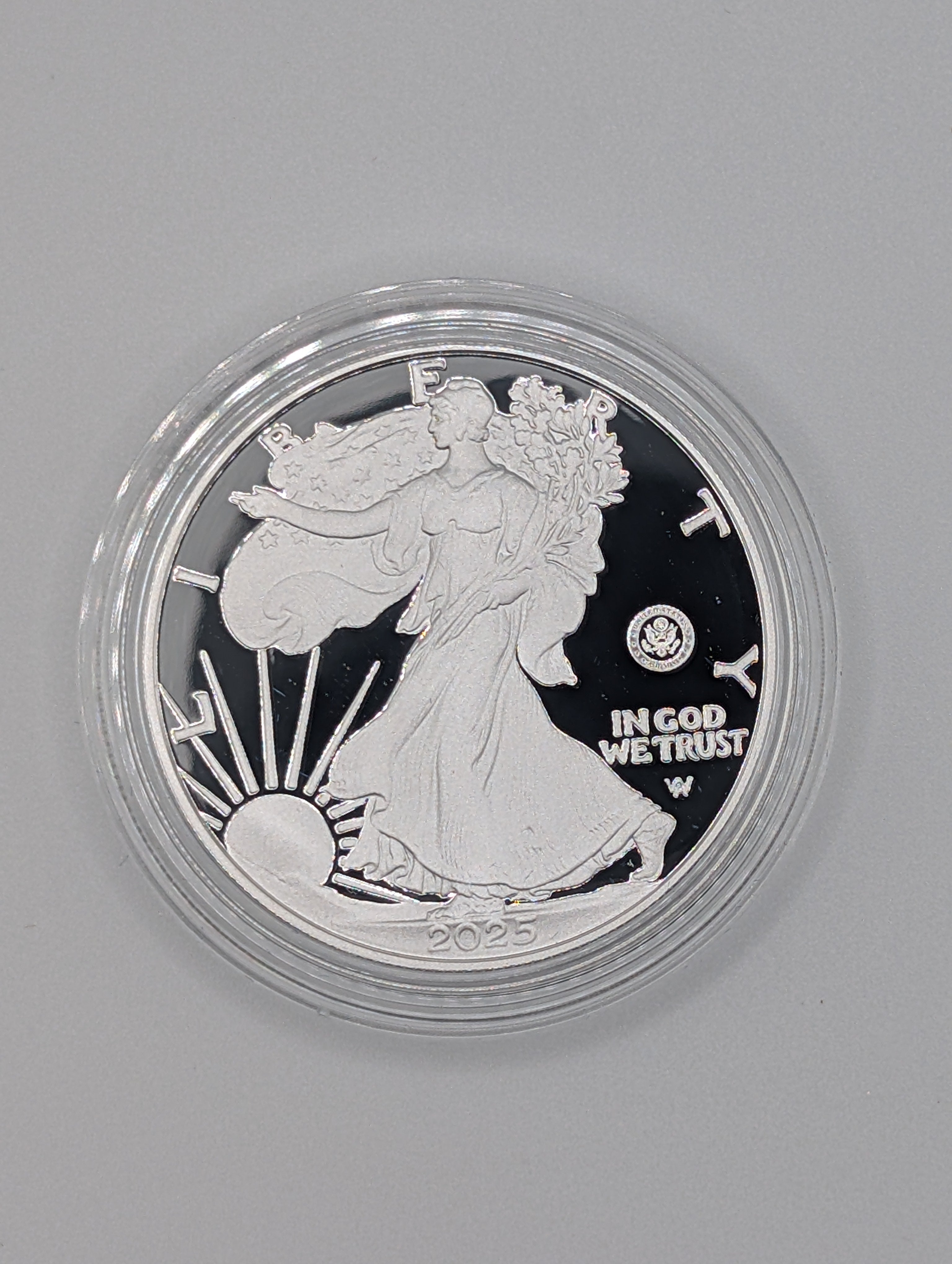 2025-W American Silver Eagle — 250th Anniversary U.S. Army Privy (OGP)