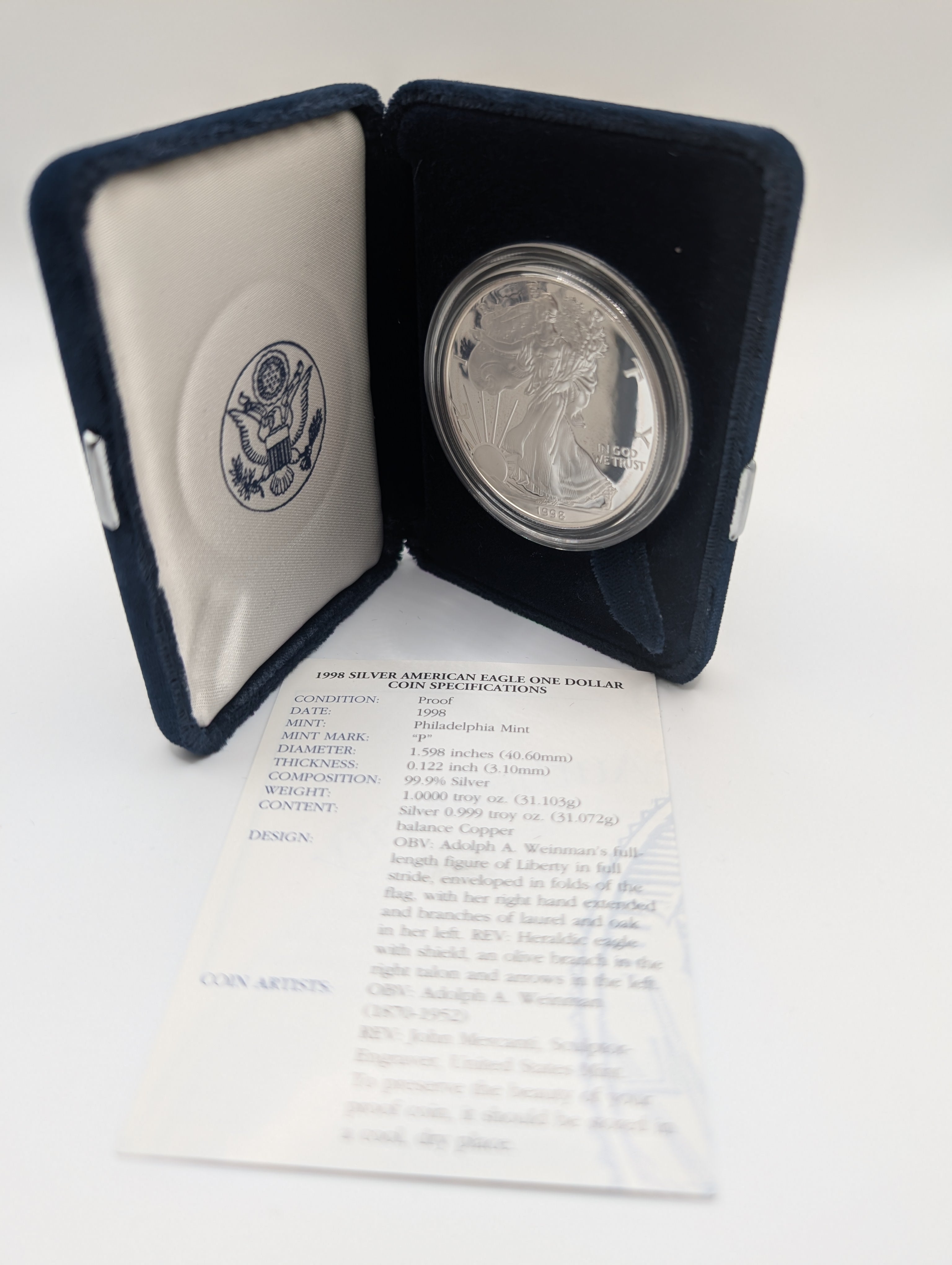 1998-P American Silver Eagle (OGP)