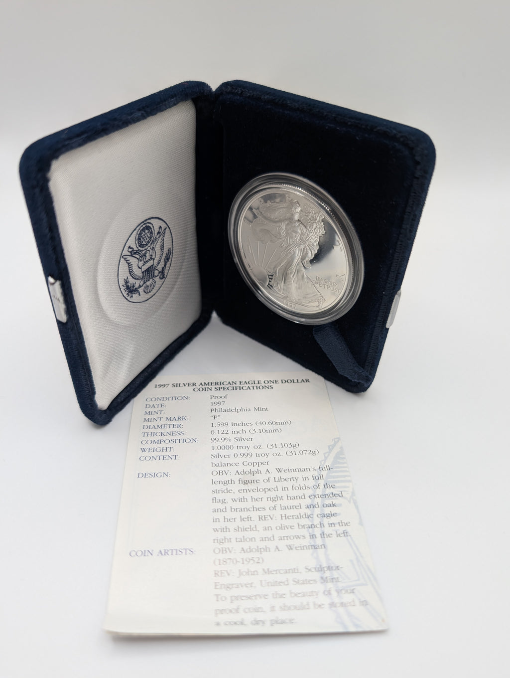 1997-P American Silver Eagle (OGP)