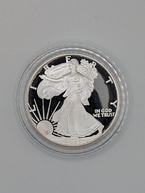 1992-S American Silver Eagle (OGP)