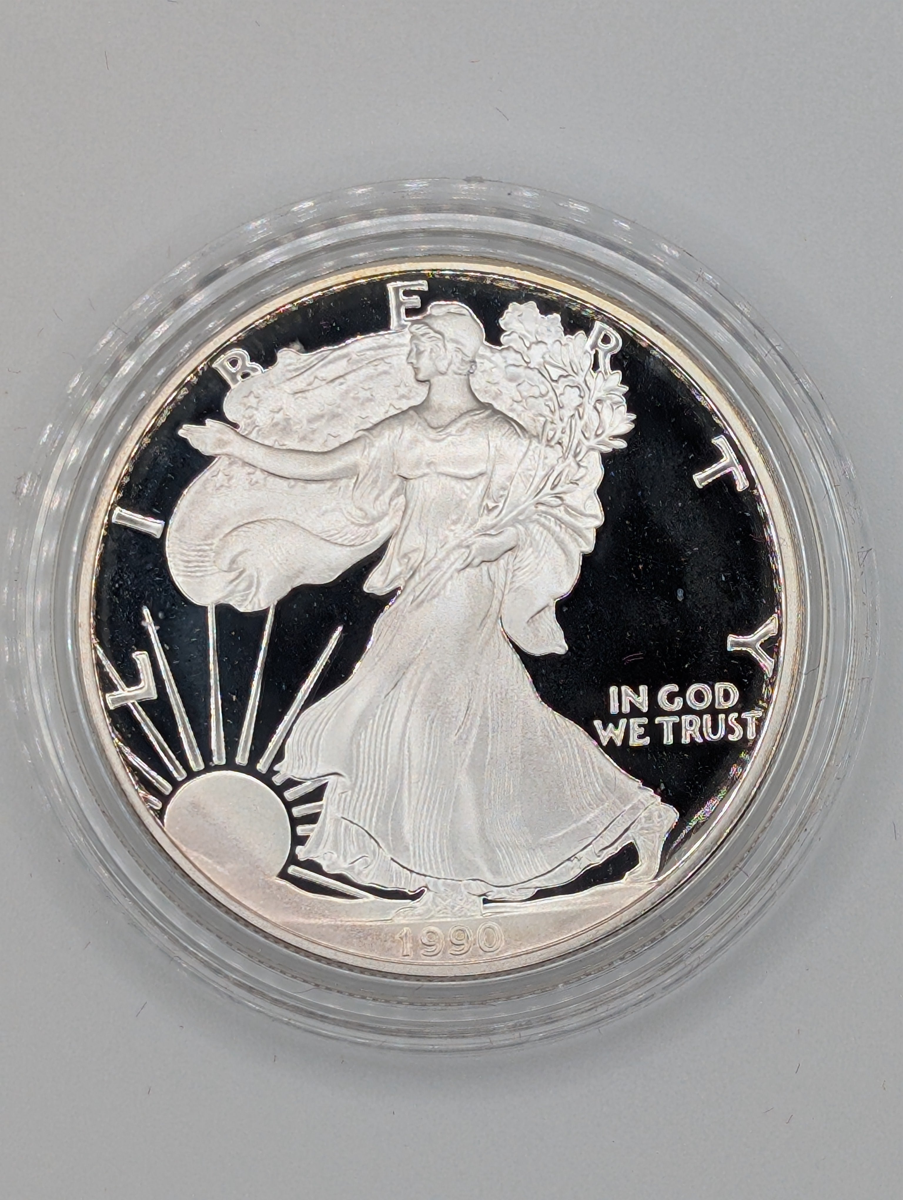 1990-S American Silver Eagle (OGP)