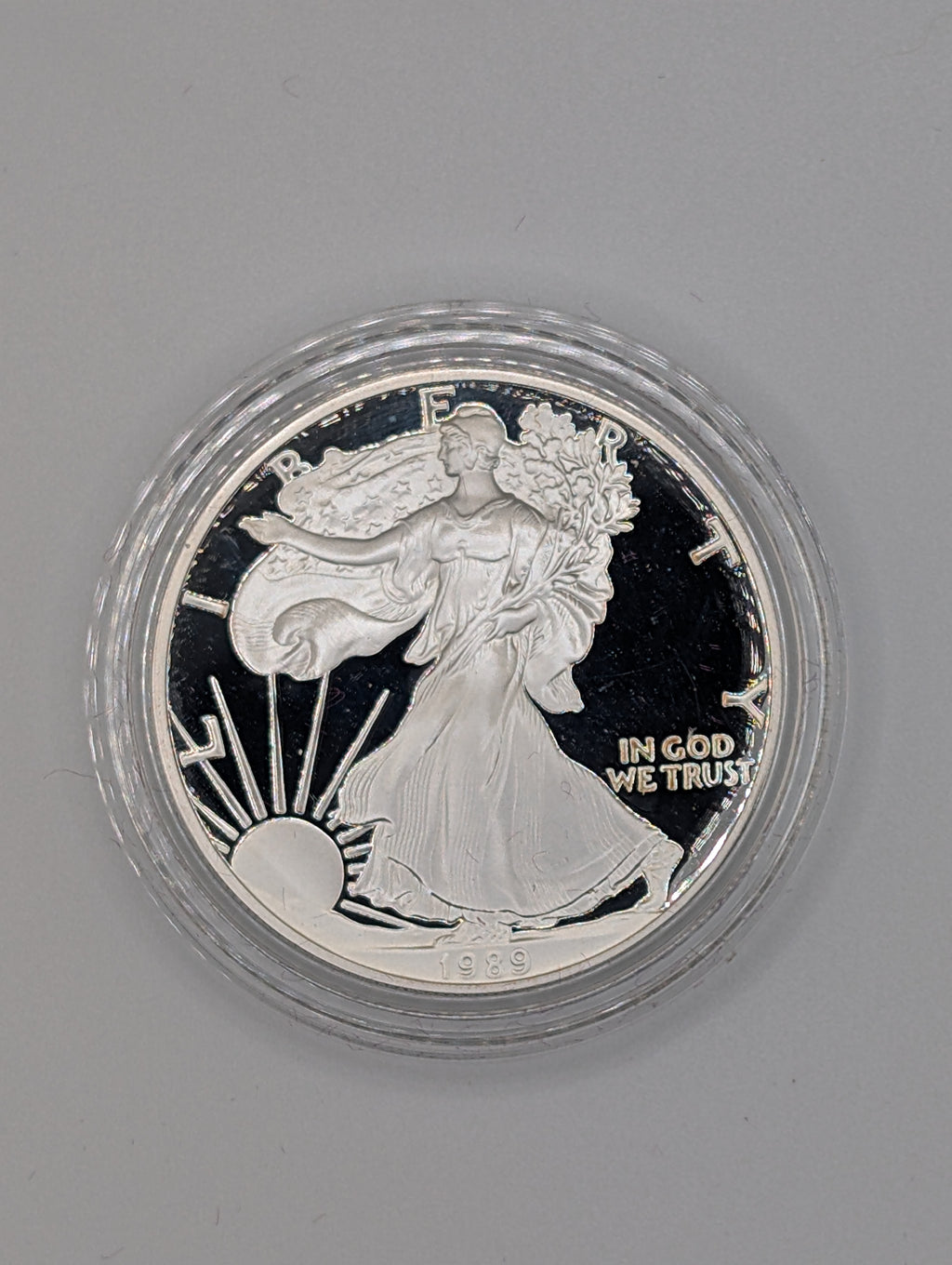 1989-S American Silver Eagle (OGP)