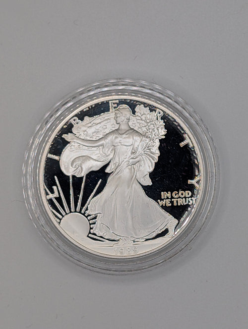 1989-S American Silver Eagle (OGP)