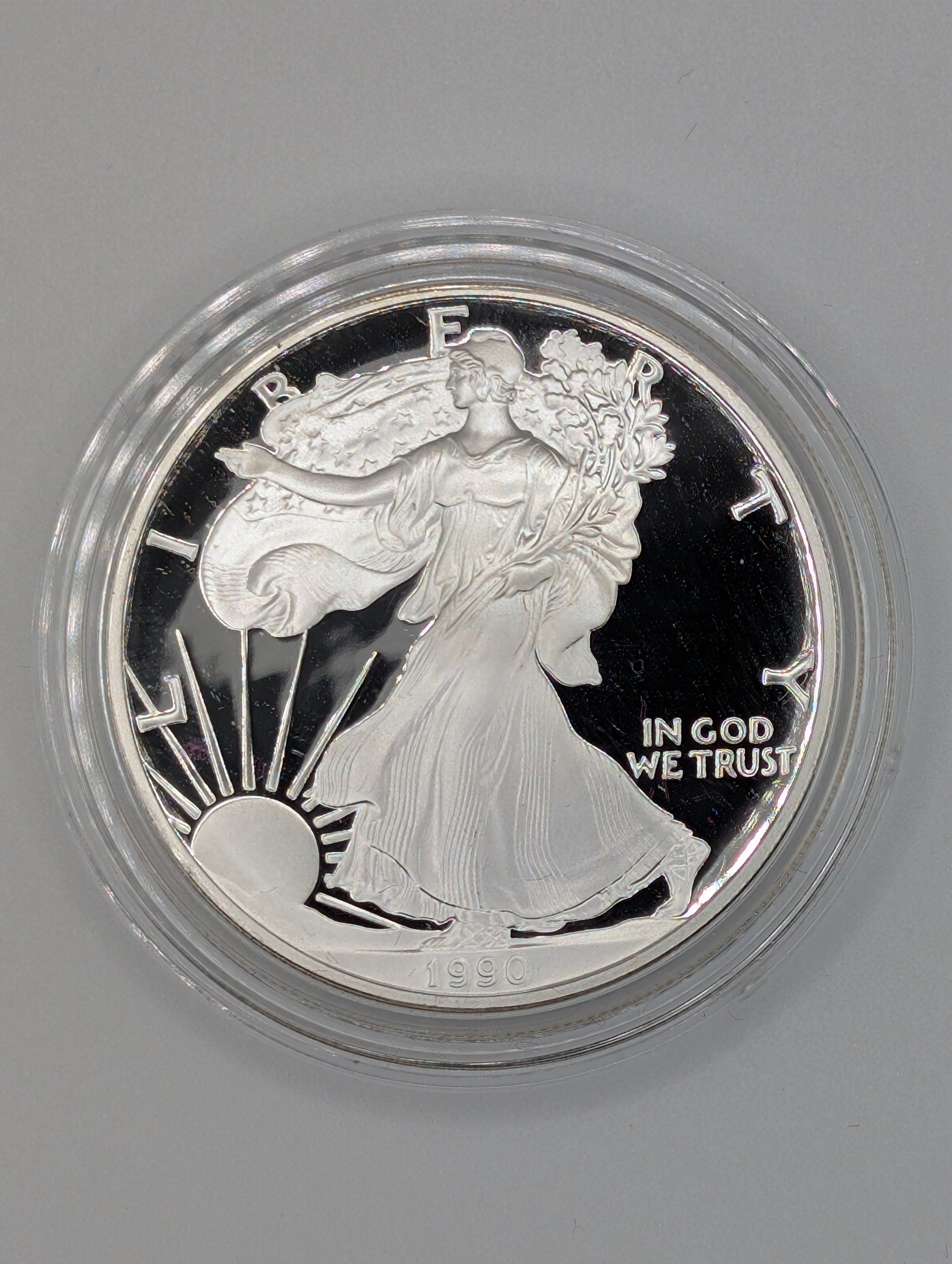 1990-S American Silver Eagle (OGP)