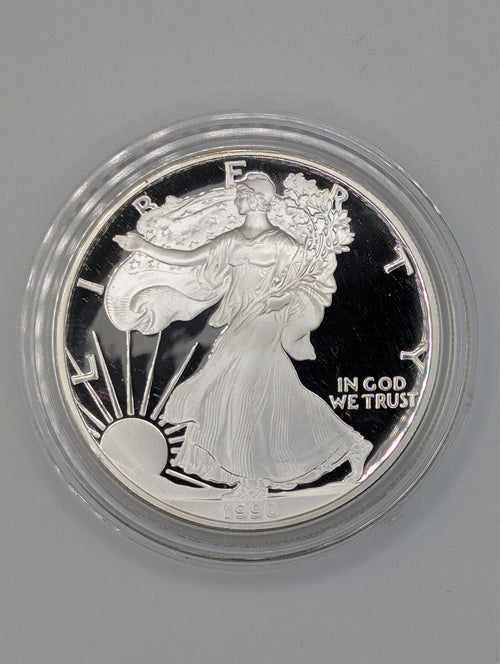 1990-S American Silver Eagle (OGP)