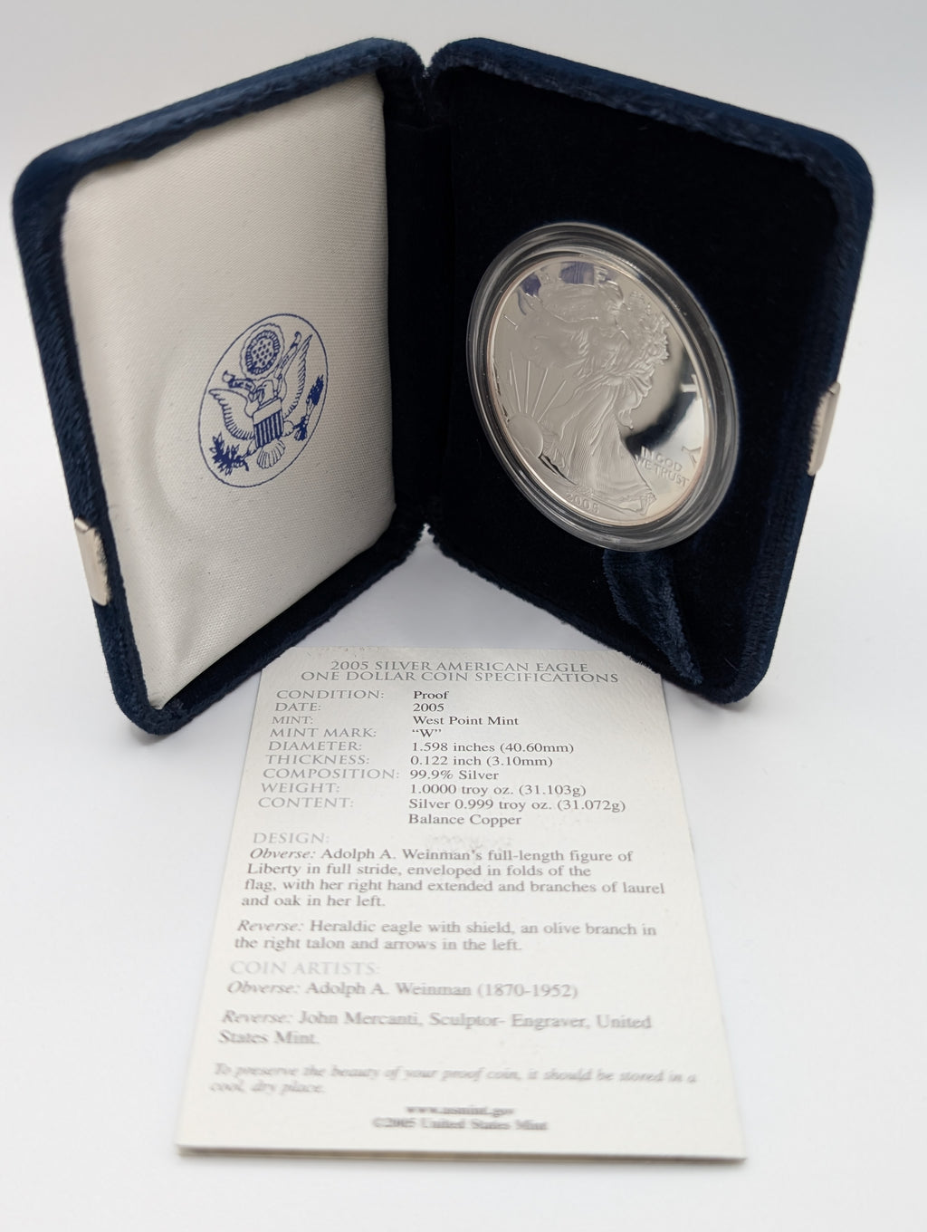 2005-W American Silver Eagle (OGP)
