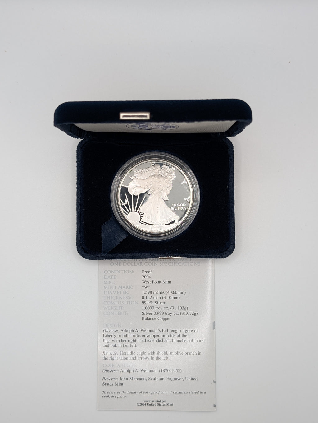 2004-W American Silver Eagle (OGP)