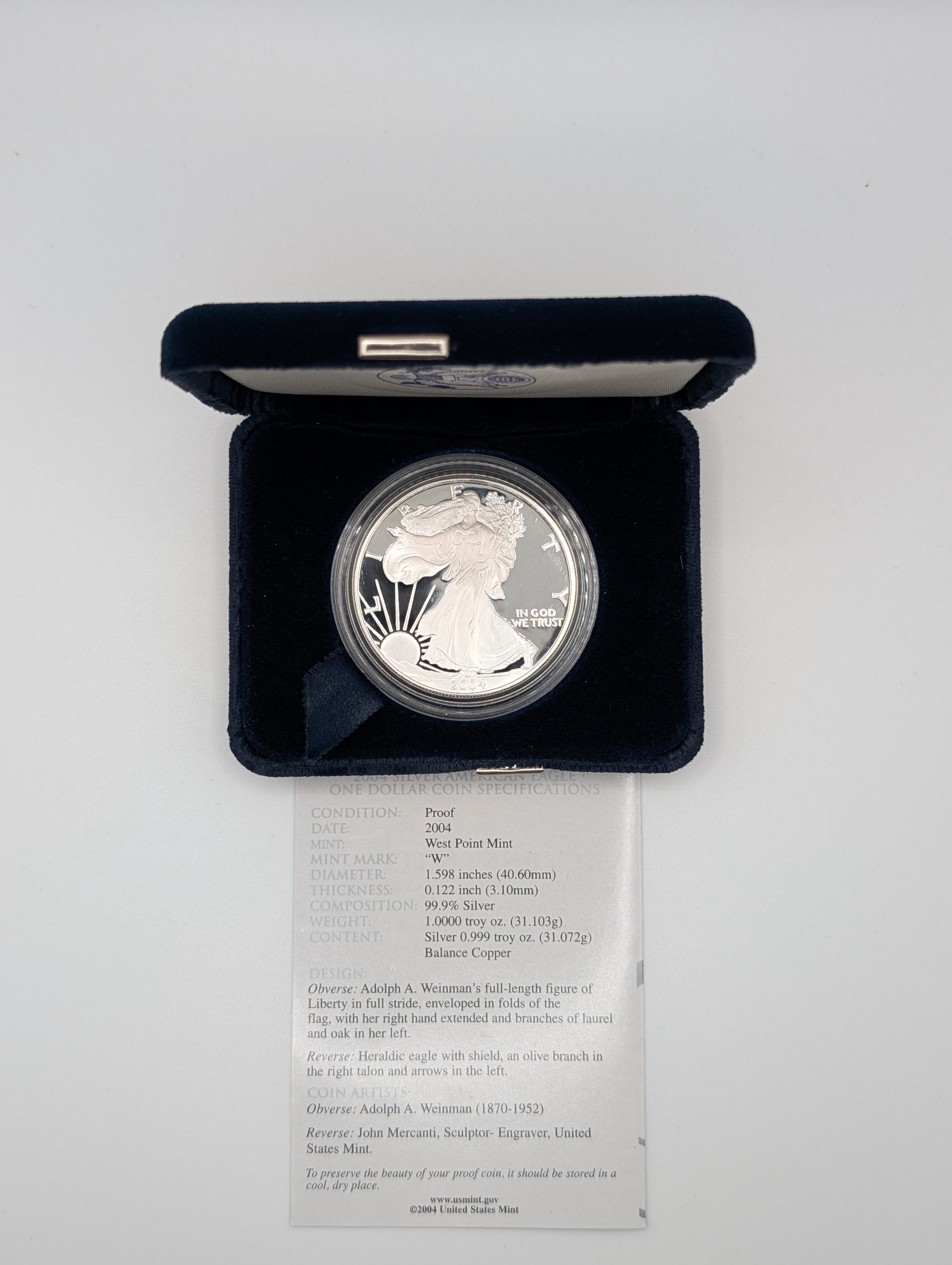 2004-W American Silver Eagle (OGP)