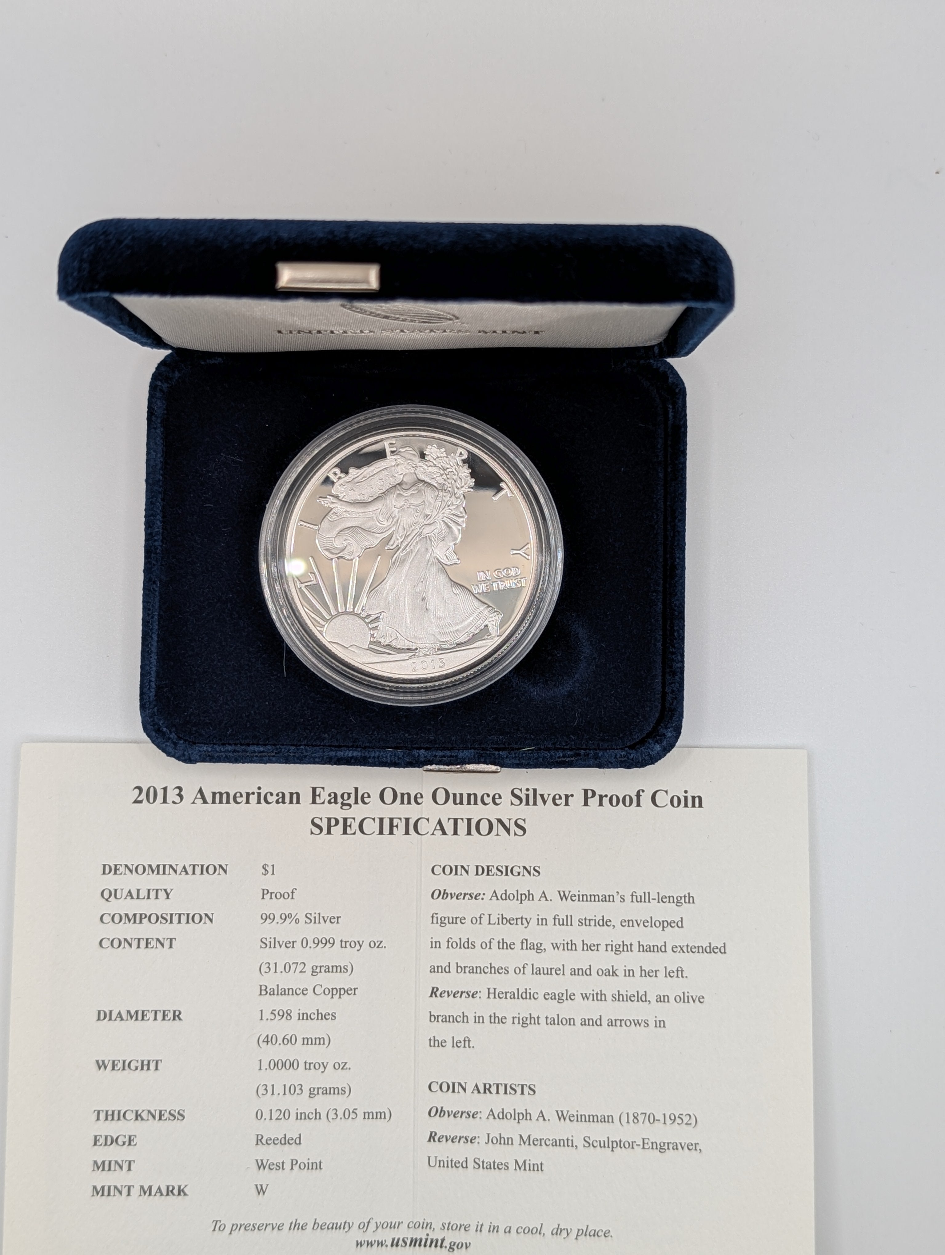 2013-W American Silver Eagle (OGP)