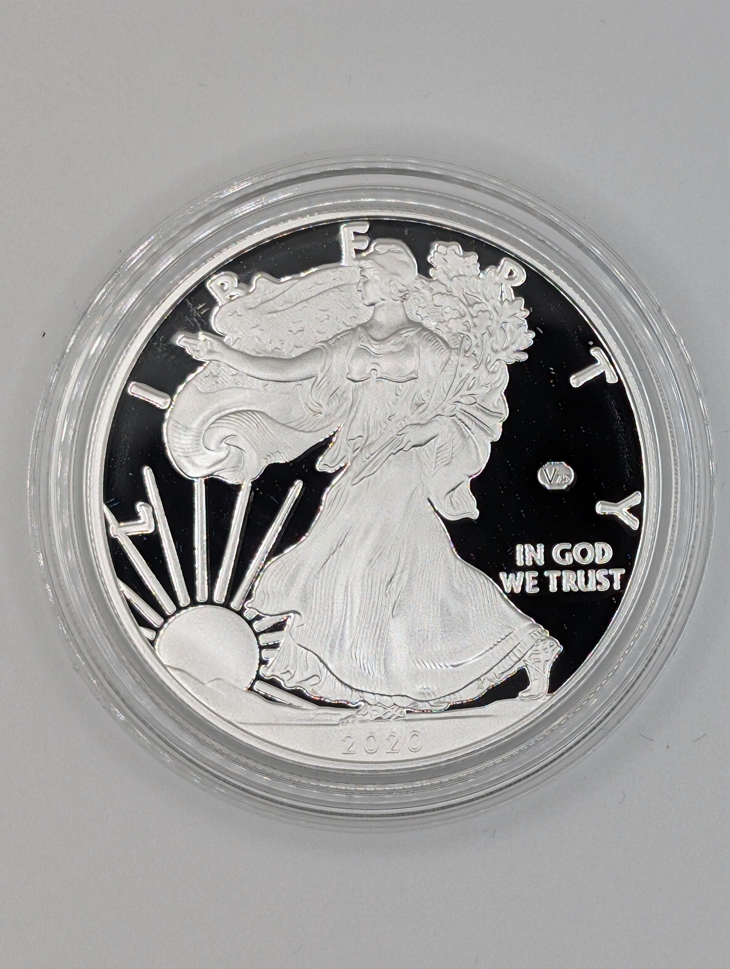 2020-W American Silver Eagle — V75 WWII 75th Anniversary Privy (OGP)