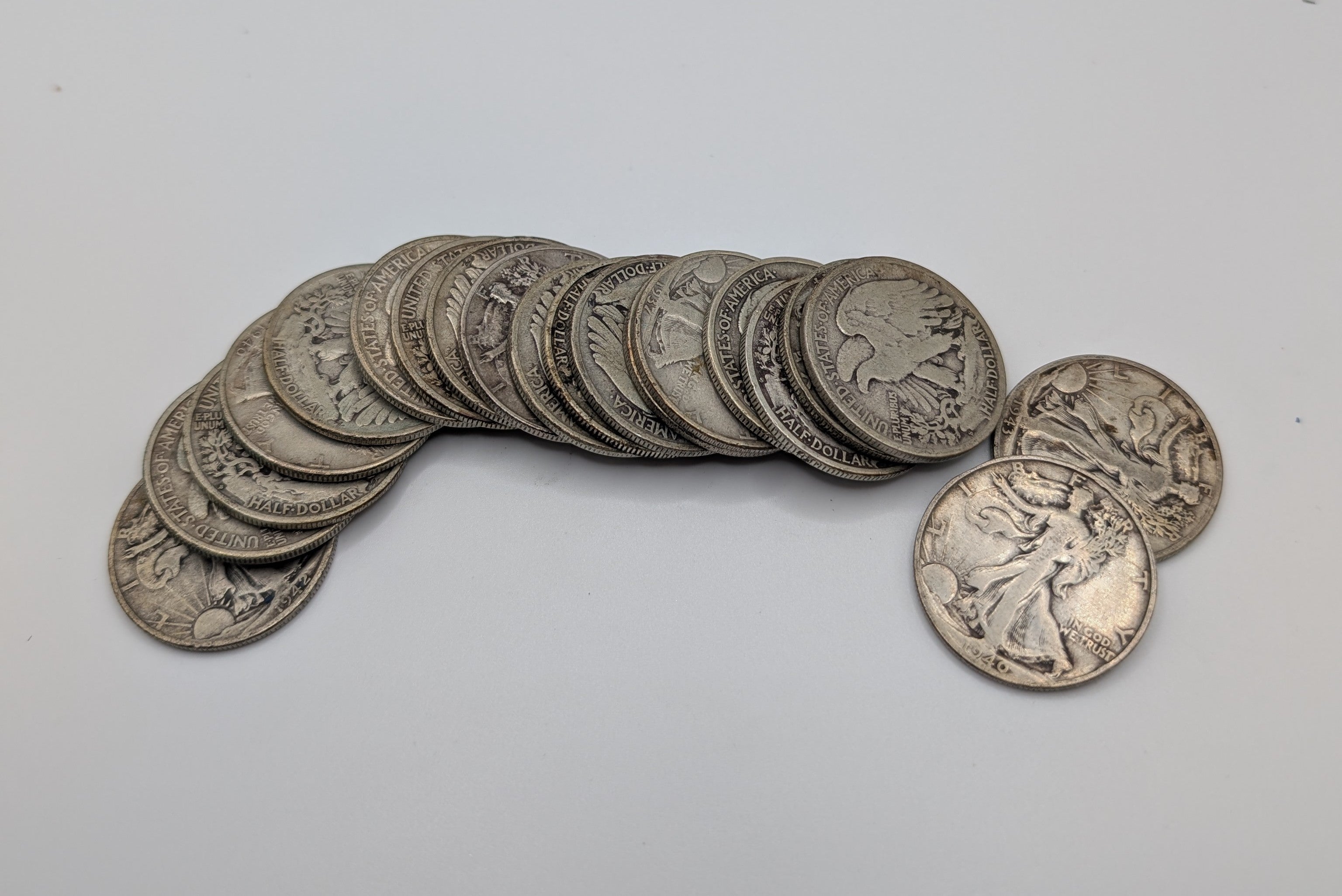 Walking Liberty Half Dollar Roll — 90% Silver