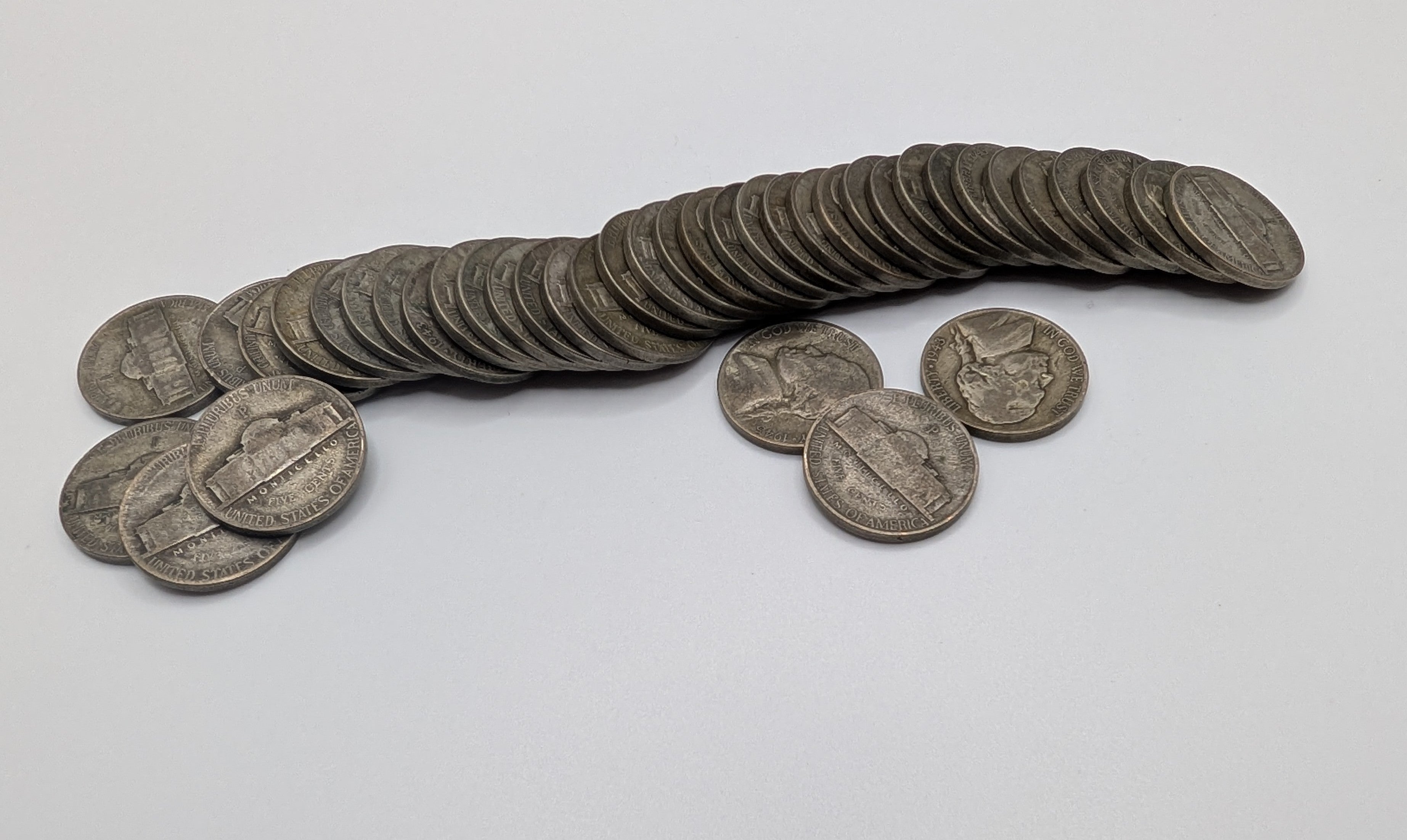War Nickels (1942–1945) — 35% Silver