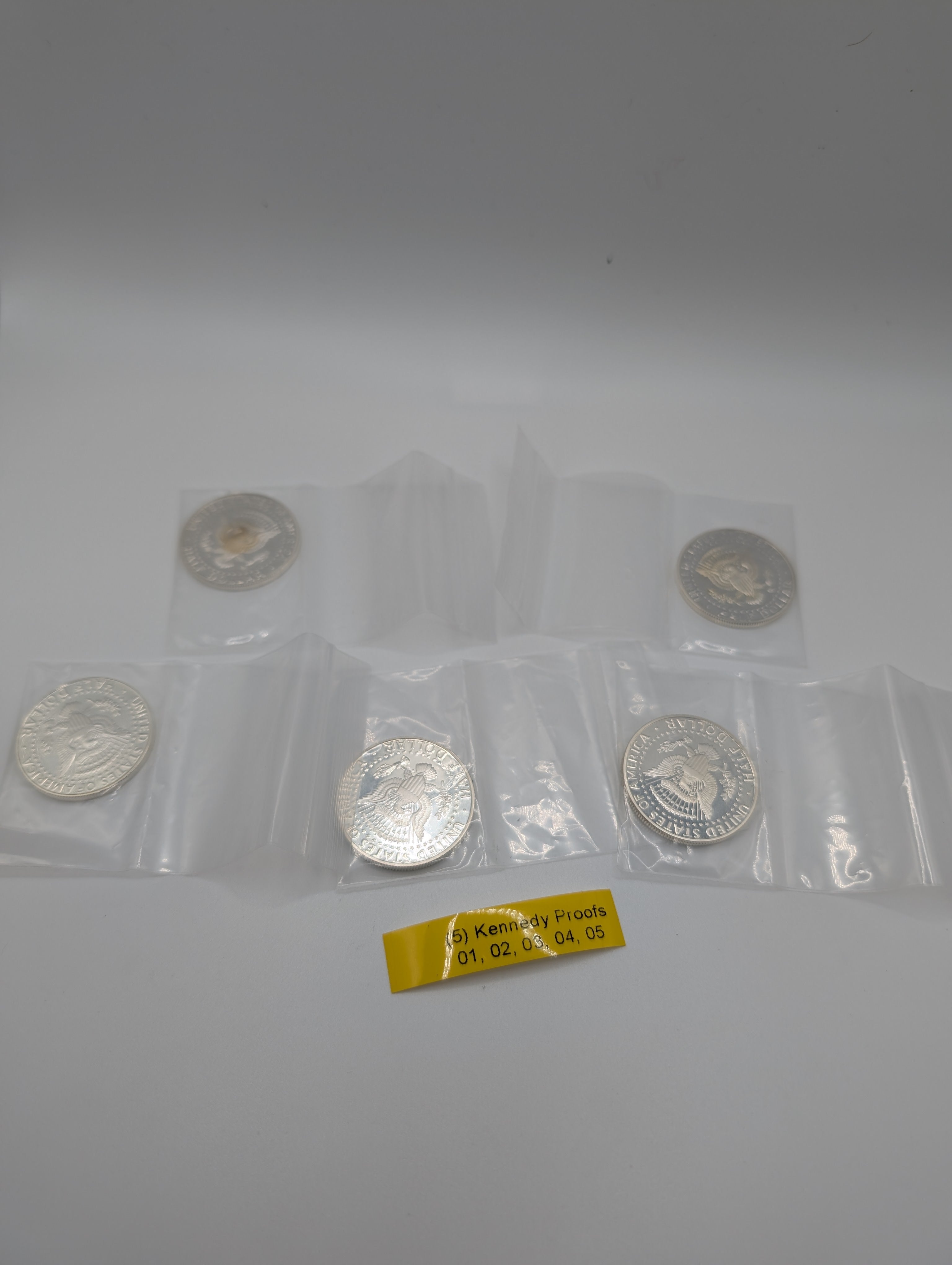 2001-2005 Kennedy Half Dollar Set — 90% Silver Proof