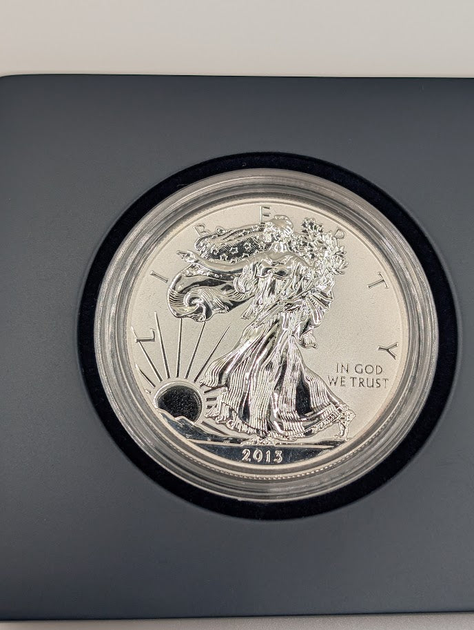 2013-W American Silver Eagle 2-Coin Set — Enhanced Reverse Proof & Uncirculated Coin (OGP)