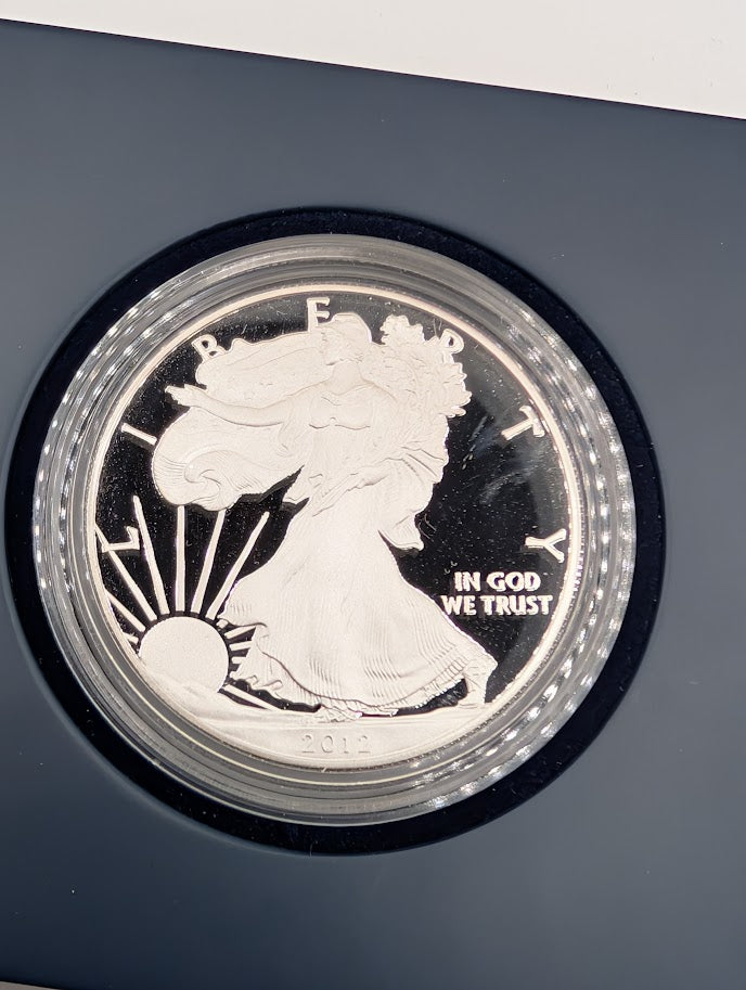 2012-S American Silver Eagle — San Francisco Reverse Proof & Proof (OGP) 2-Coin Set